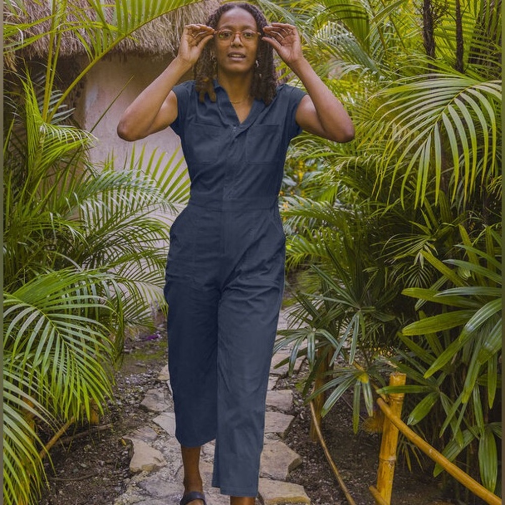 Title nine Navy Evelyn Jumpsuit